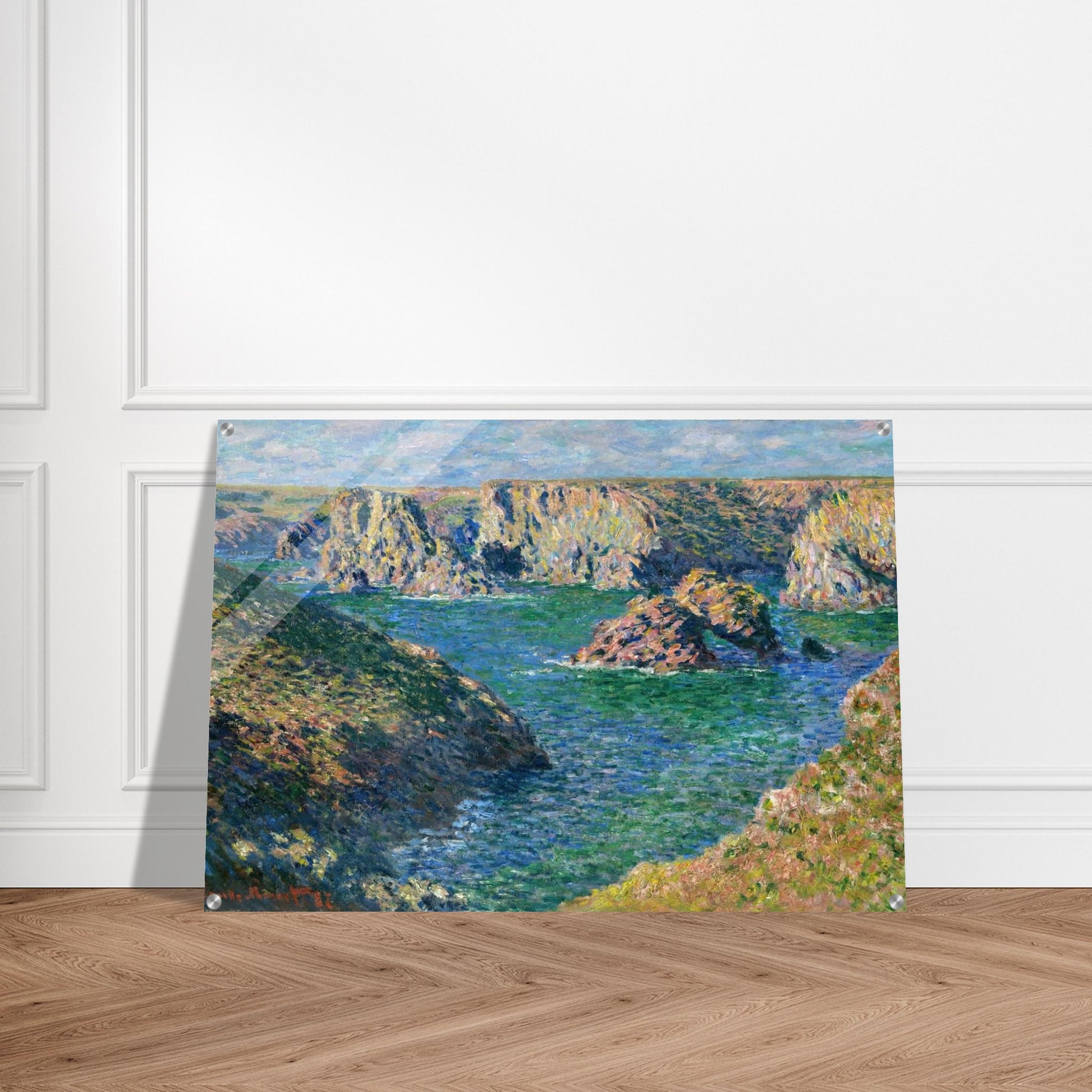 Port Donnant, Belle Ile - claude monet Acrylic Print - 70x100 cm / 28x40″ inches | claude monet Wall Art | claude monet Prints
