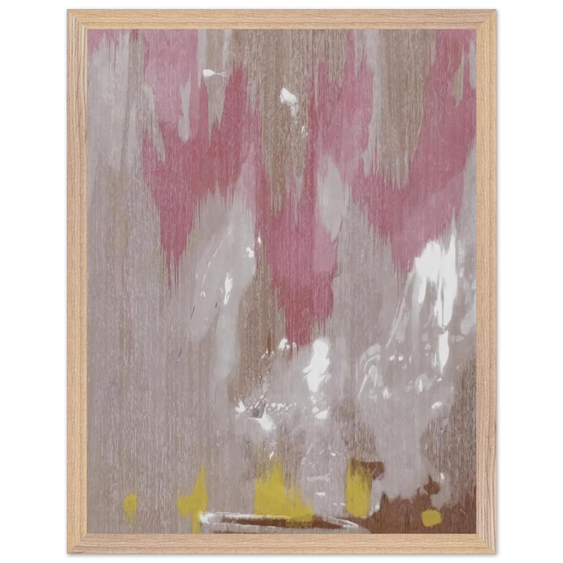 Helen Frankenthaler - Tales of Genji IV - 1998 Wall art - 13x18 cm / 5x7 inches - Premium Wooden Framed Poster With Fine Art Paper-canvas - White frame