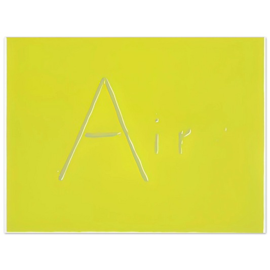 Edward Ruscha - AIR 1969  75x100 cm / 30x40inches Fine Art Poster