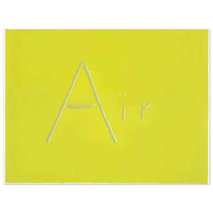 Edward Ruscha - AIR 1969  75x100 cm / 30x40inches Fine Art Poster