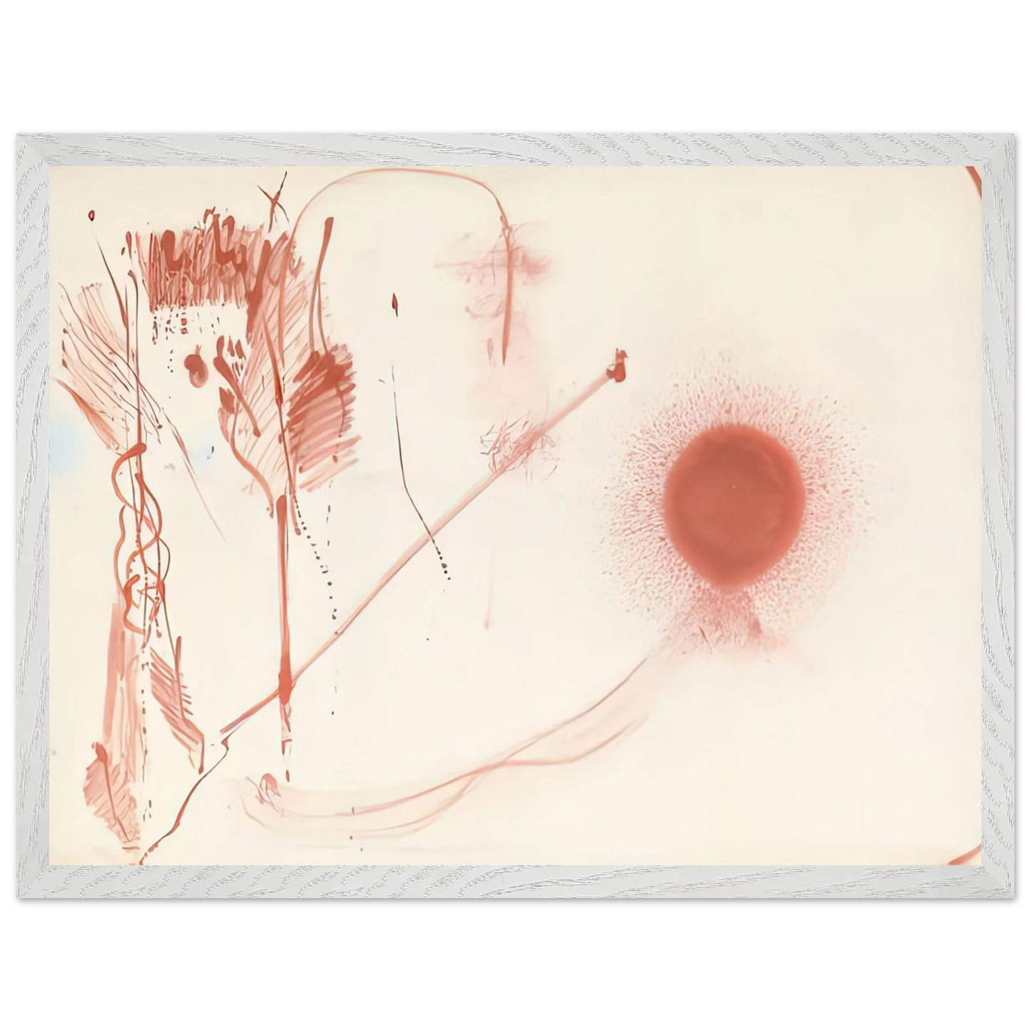 Helen Frankenthaler - Towards a New Climate, 1957- Wall Art - 21x29.7 cm / 8x12" - Premium Wooden Framed Poster With Fine Art Paper-canvas - Black frame