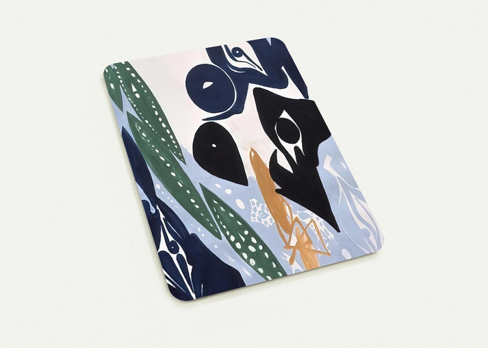Hellblau im Licht - 1965 By Ernst Wilhelm Nay Pack of 10 Post Cards | Ernst Wilhelm Nay Post Cards | A6 (10.5 x 14.8 cm) - 4.1 x 5.8 inches