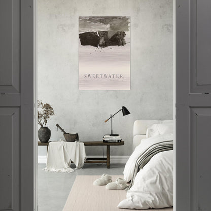 SWEETWATER 1959 - Edward Ruscha Brushed Aluminum Print - 70x100 cm / 28x40 inches | Edward Ruscha Aluminum Print | Edward Ruscha Prints