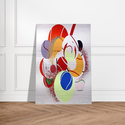 Balls - James Rosenquist Brushed Aluminum Print - 70x100 cm / 28x40 inches | James Rosenquist Aluminum Print | James Rosenquist Prints