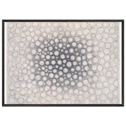 Light Gathers to the Question of No - 1979 - Richard Pousette-Dart 70x100 cm / 28x40 inches Framed Art Print – Black Wooden Frame