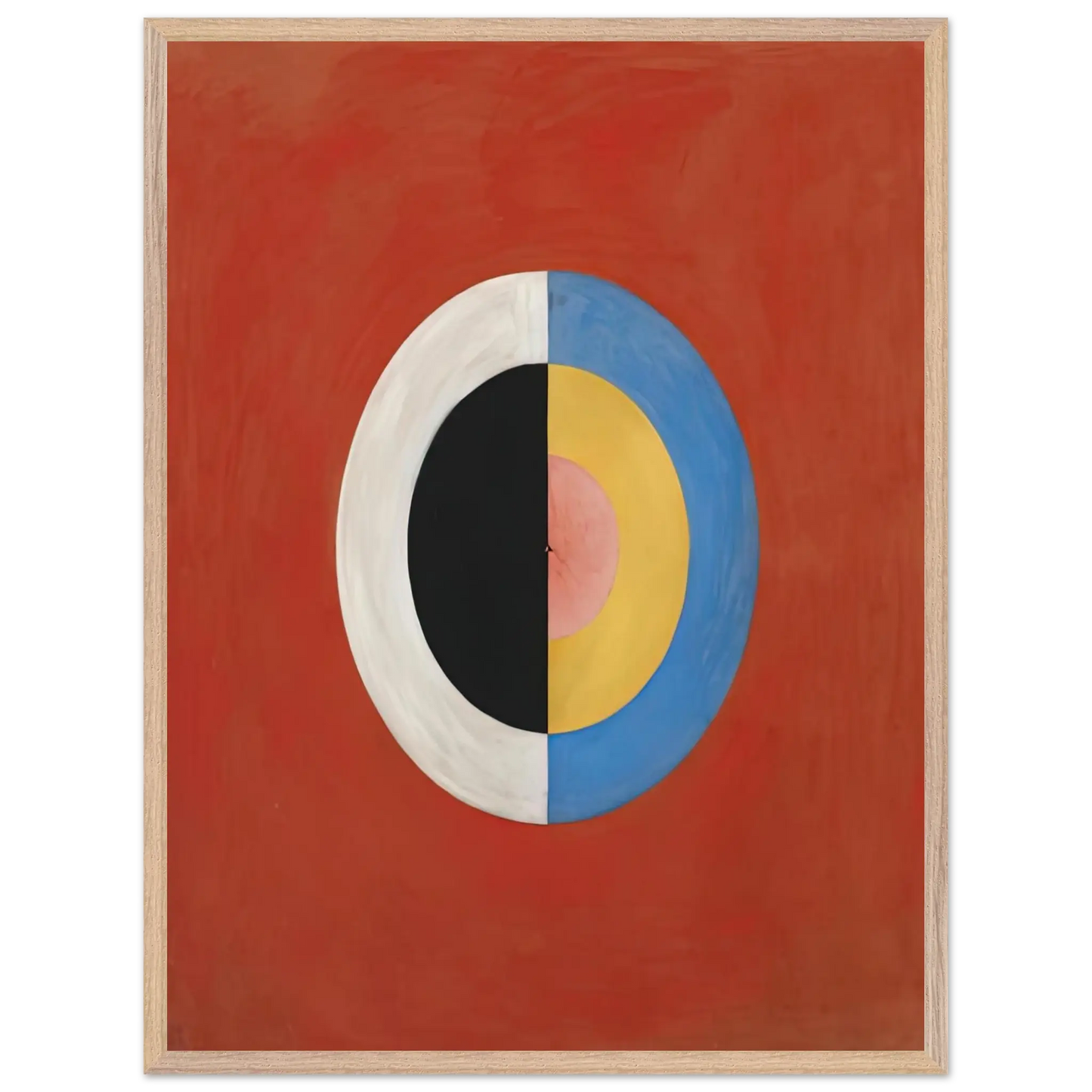 Hilma af Klint - THE SWAN NO 17 1915 0 Wall art - A3 (29.7 x 42  cm) - Premium Wooden Framed Poster With Fine Art Paper - White frame