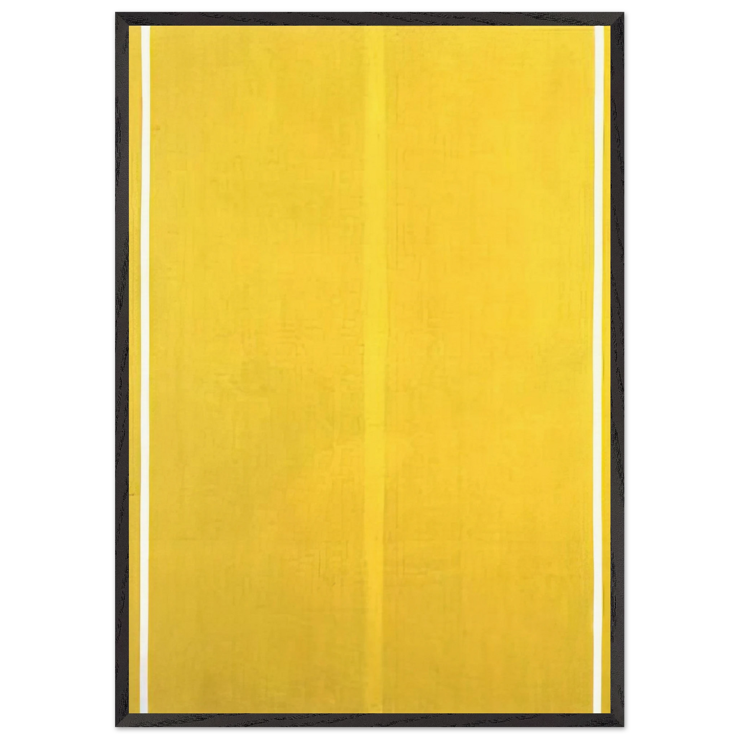 Yellow Painting - Barnett Newman 70x100 cm / 28x40 inches Framed Art Print – Black Wooden Frame