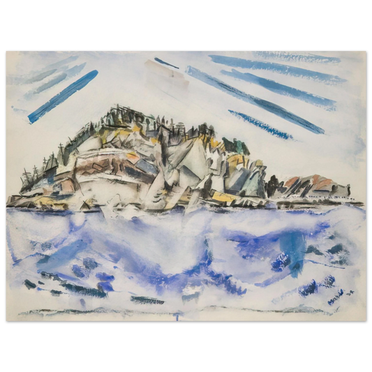 John Marin - Island Shipâ€™s Stern - 1934  75x100 cm / 30x40inches Fine Art Poster
