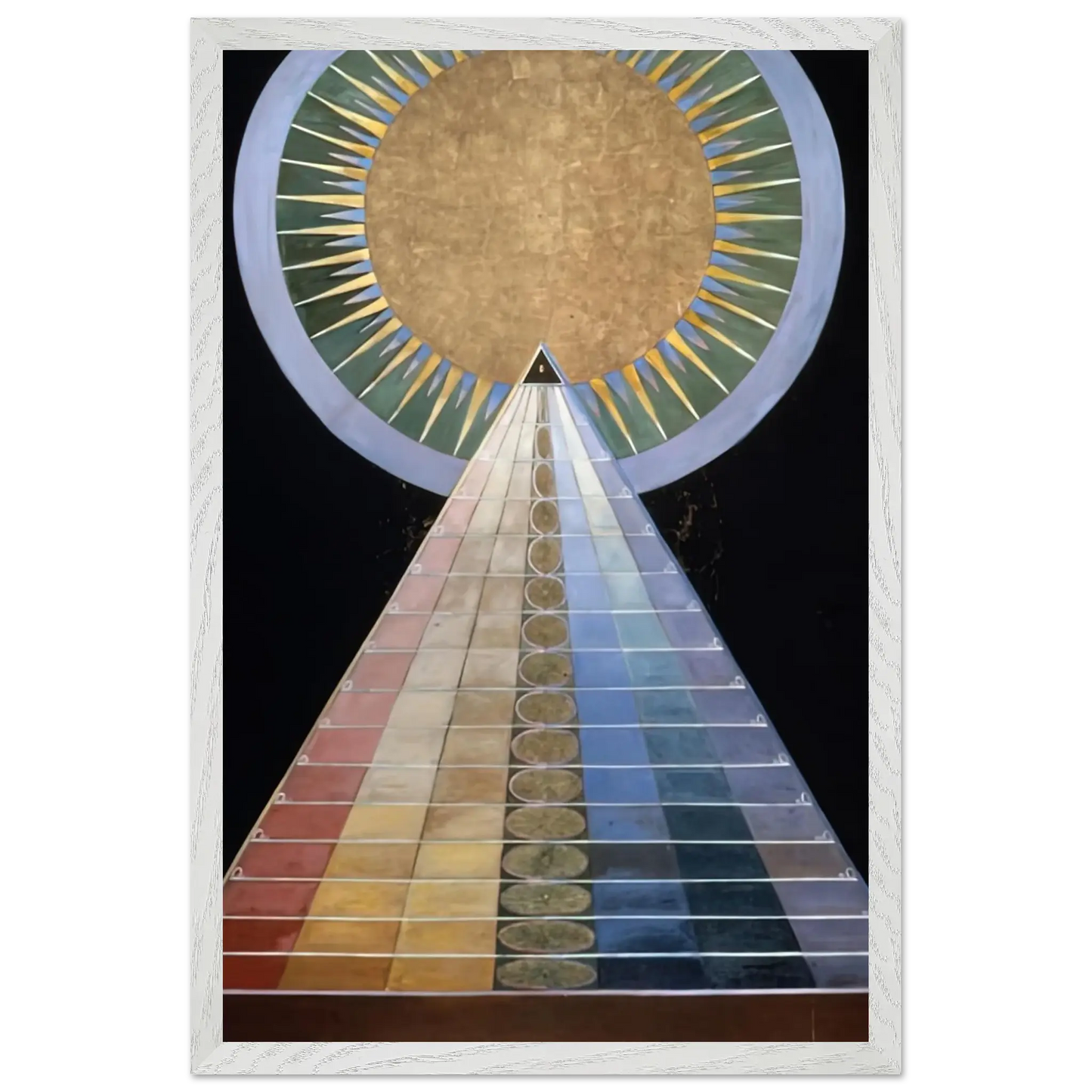 Hilma af Klint - ALTAR PAINTING 1915 Wall art - 20x25 cm / 8x10 Inches - Premium Wooden Framed Poster With Fine Art Paper - Black frame