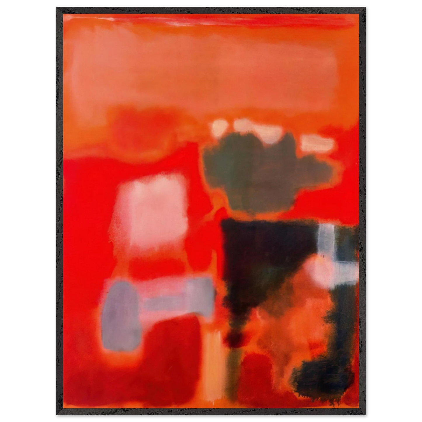Mark Rothko - No.1 - 1949 Wall Art - 21x29.7 cm / 8x12" - Premium Wooden Framed Poster With Fine Art Paper-canvas - Wood frame