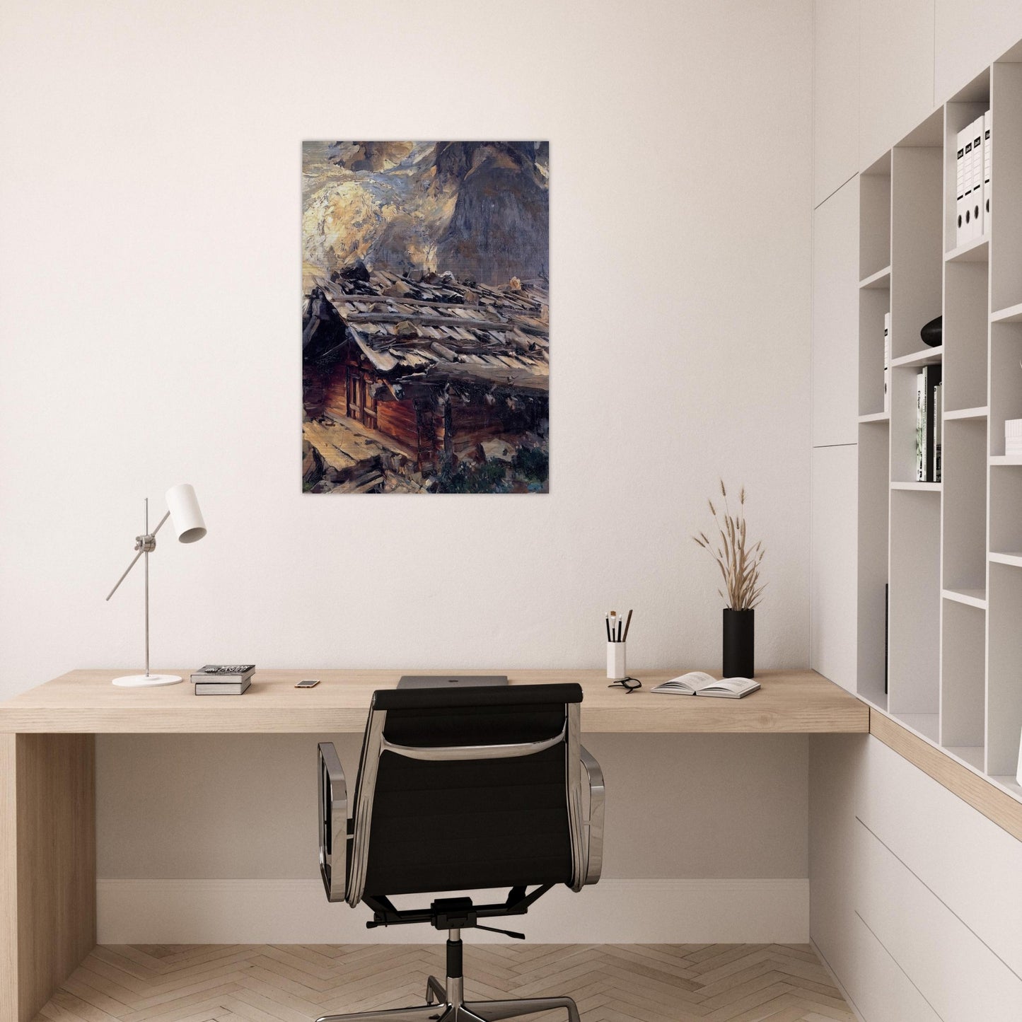 Brenva Glacier - John Singer Sargent Brushed Aluminum Print - 70x100 cm / 28x40 inches | John Singer Sargent Aluminum Print | John Singer Sargent Prints