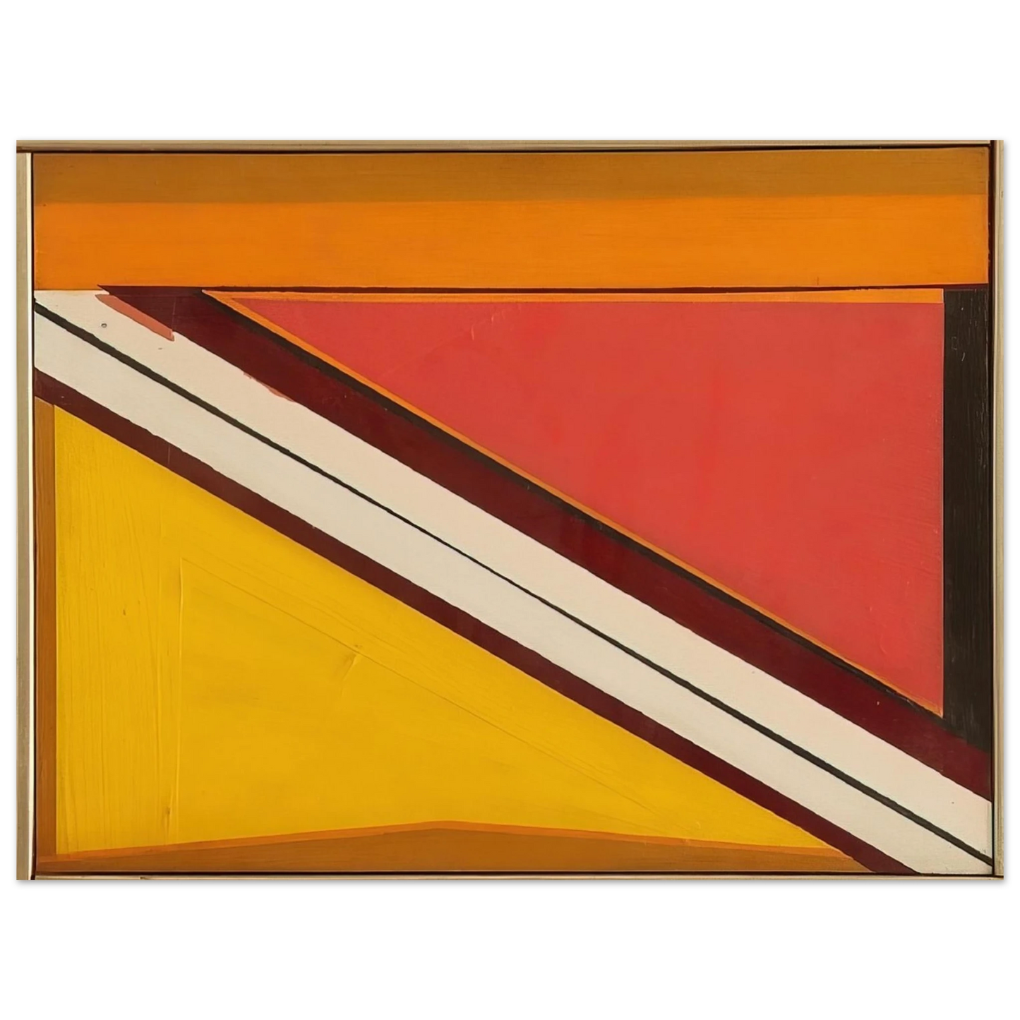 Larry Zox - Diagonal 4 - 1963  75x100 cm / 30x40inches Fine Art Poster