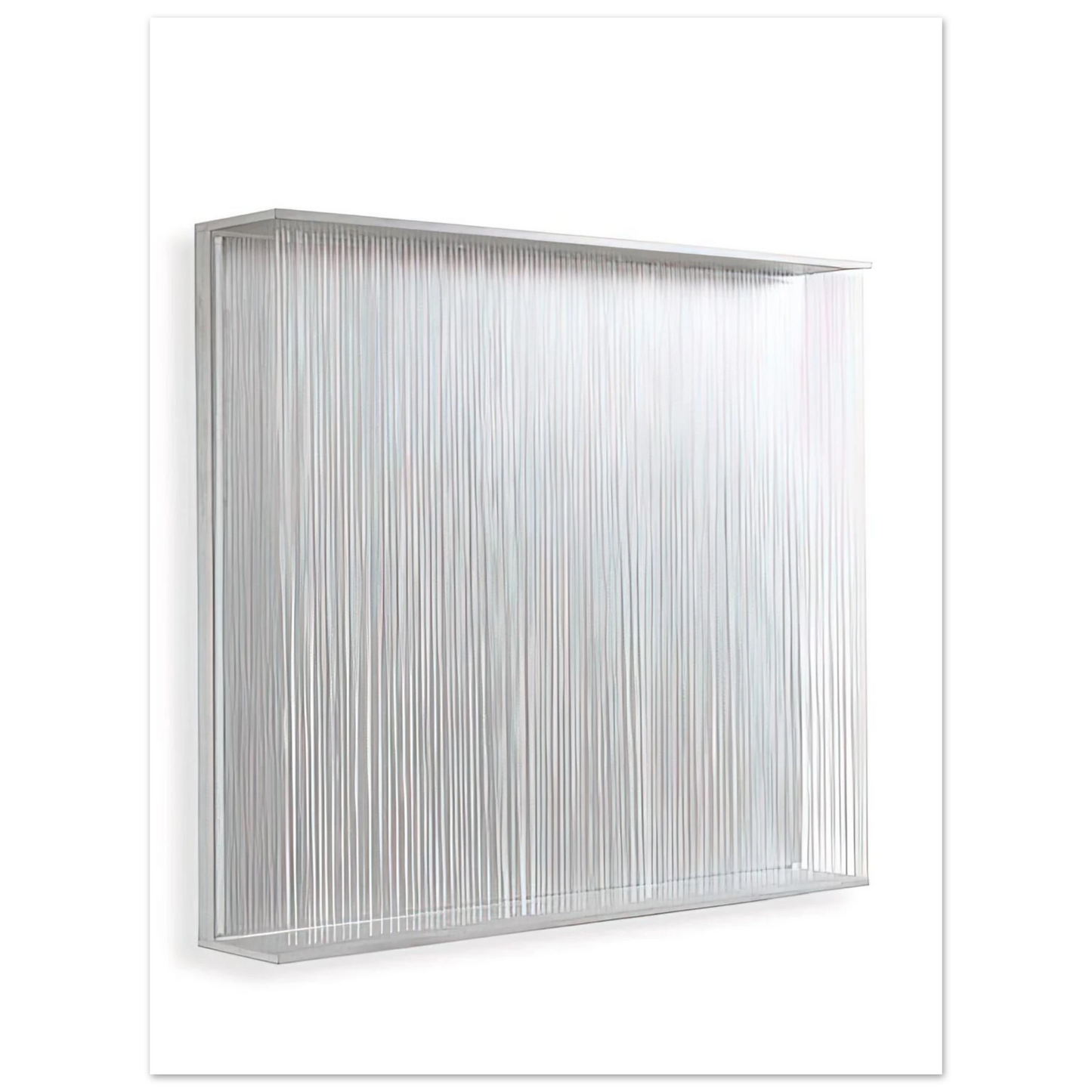 Jesus Rafael Soto - VIBRATION BLANCHE 1995  75x100 cm / 30x40inches Fine Art Poster