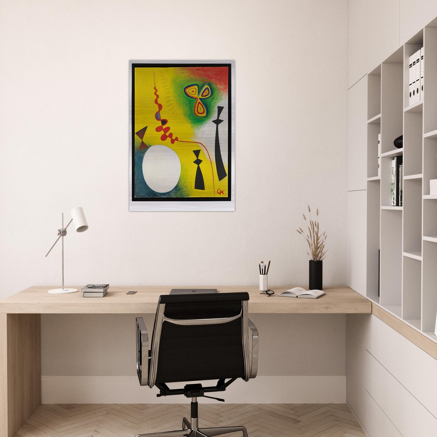 FETISHES 1944 - Alexander Calder Brushed Aluminum Print - 70x100 cm / 28x40 inches | Alexander Calder Aluminum Print | Alexander Calder Prints