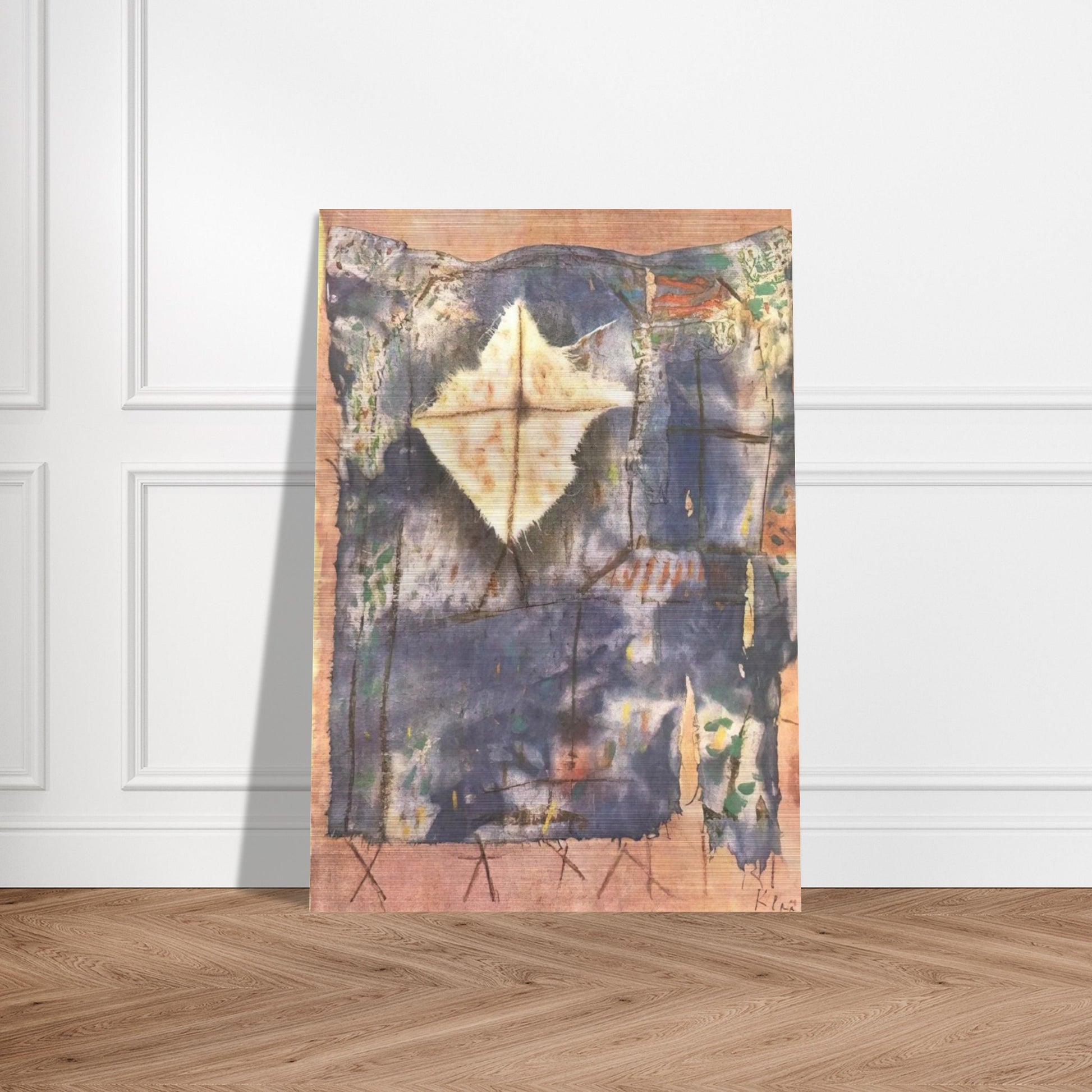RAVAGED LAND 1921 - Paul Klee Brushed Aluminum Print - 70x100 cm / 28x40 inches | Paul Klee Aluminum Print | Paul Klee Prints