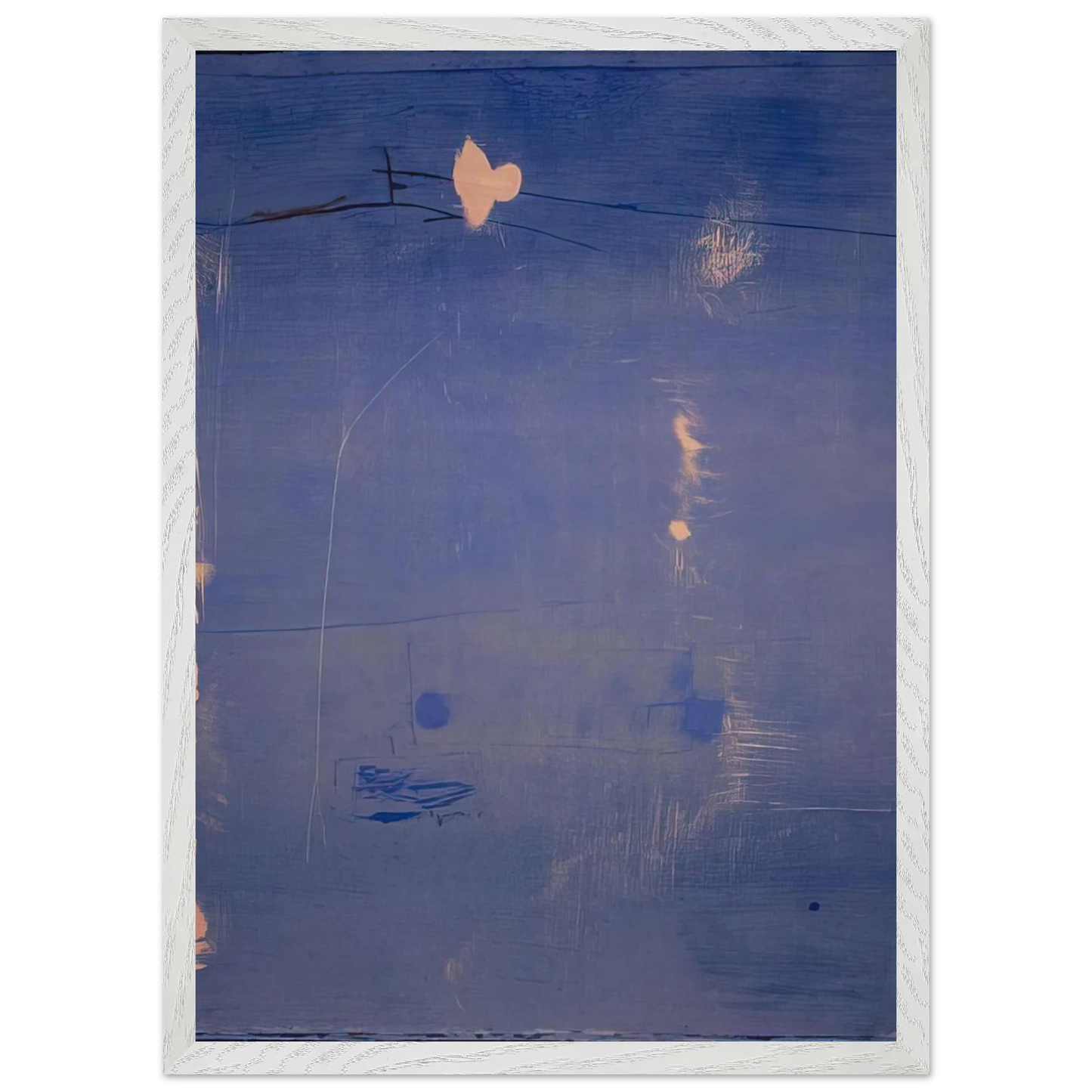 Helen Frankenthaler - Cameo - 1980 Wall art - 30x45 cm / 12x18 inches - Premium Wooden Framed Poster With Fine Art Paper-canvas - White frame