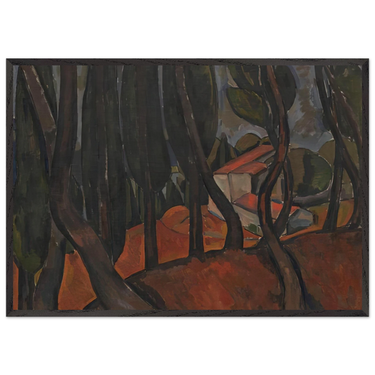 FOREST AT MARTIGUES - Andre Derain 70x100 cm / 28x40 inches Framed Art Print – Black Wooden Frame