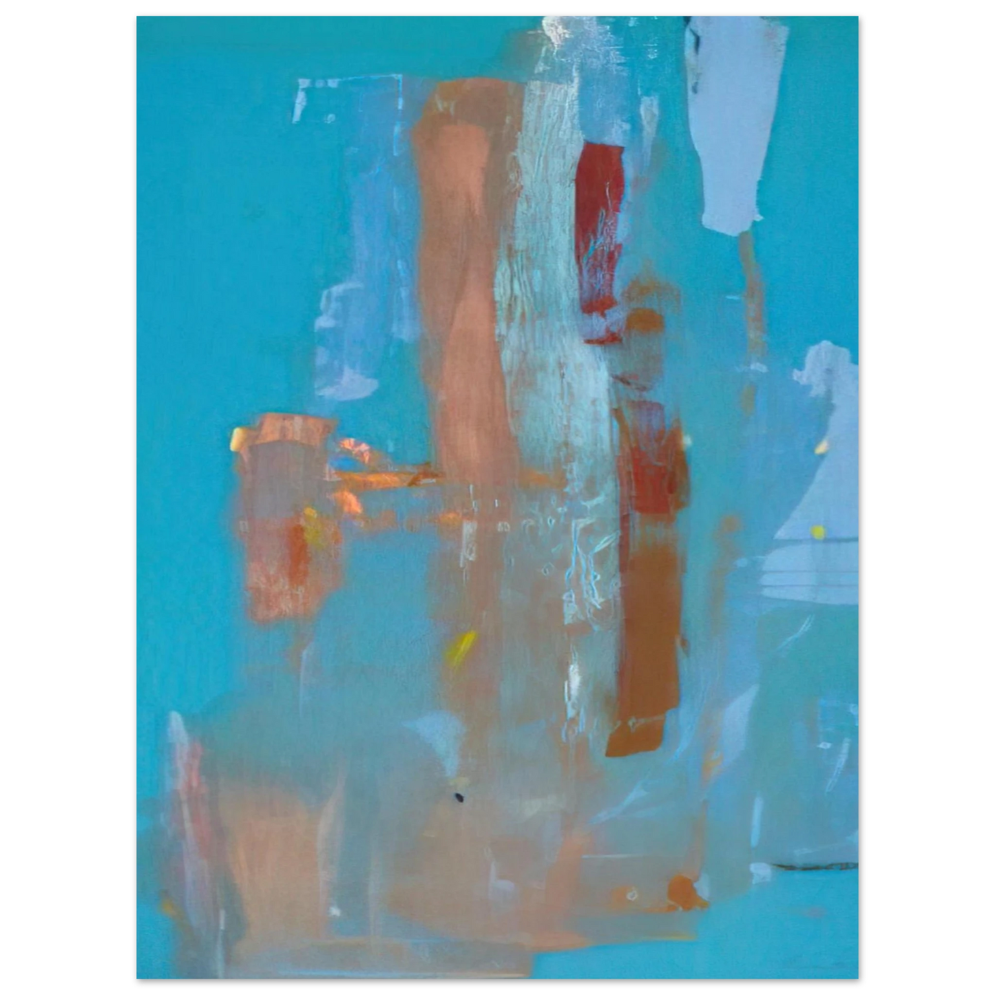 Helen Frankenthaler - In on Blue - 1976 Wall art - A2 (42 x 59.4  cm) - Fine Art Poster-canvas - -