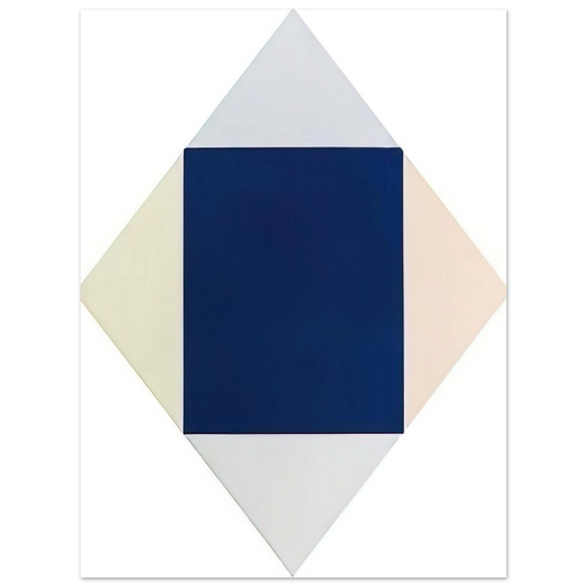 Max Bill - Blauer kern - 1969  75x100 cm / 30x40inches Fine Art Poster