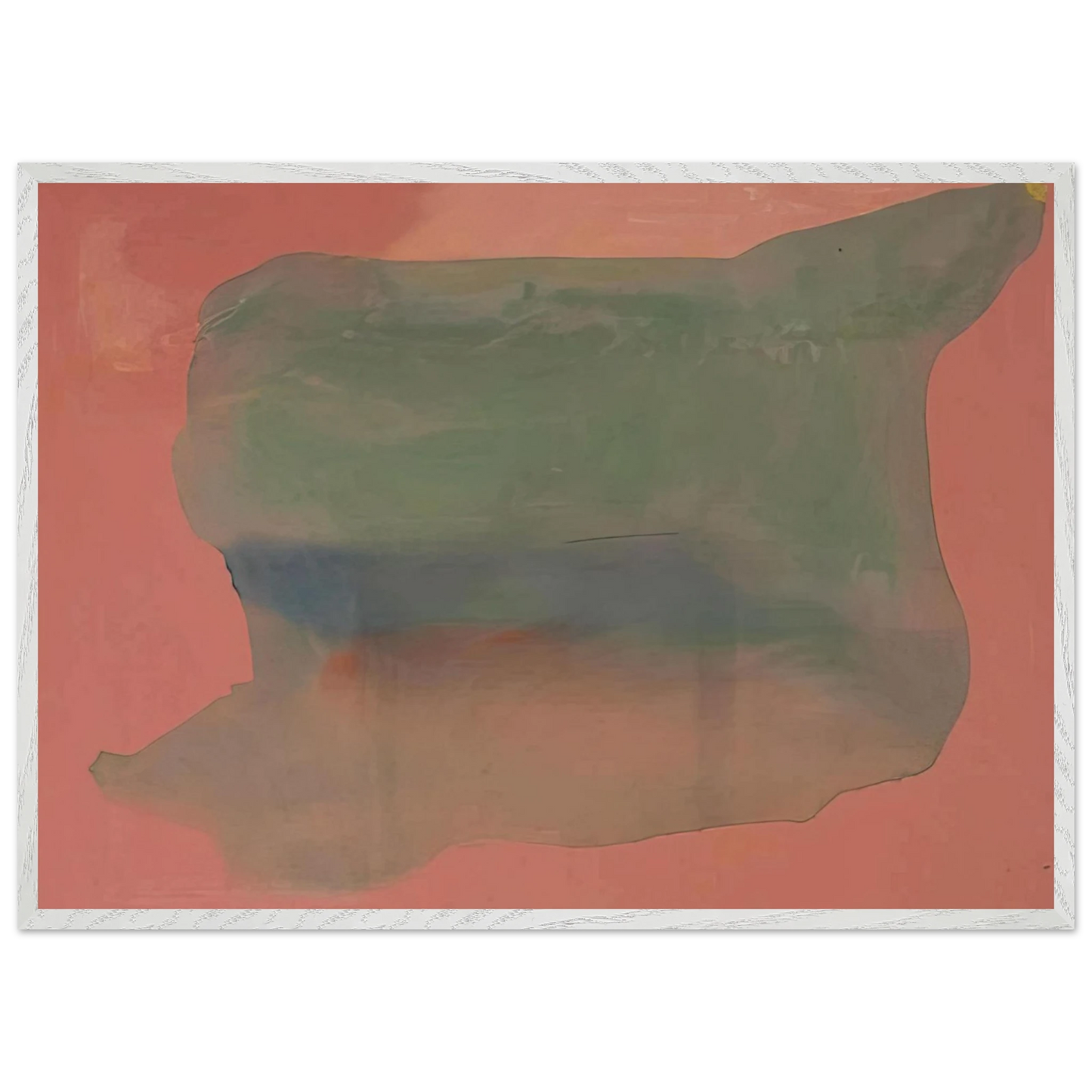 Helen Frankenthaler - Yearning - 1973 Wall art - 13x18 cm / 5x7 inches - Premium Wooden Framed Poster With Fine Art Paper-canvas - Wood frame
