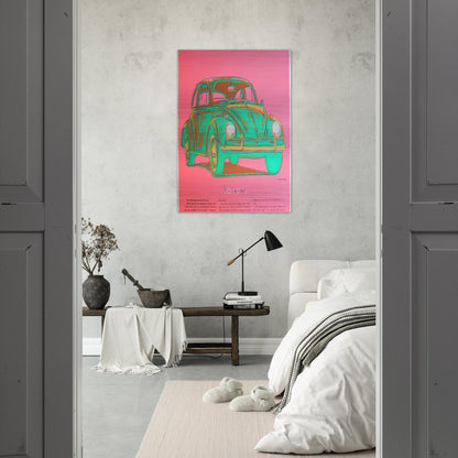 Volkswagen - Andy Warhol Brushed Aluminum Print - 70x100 cm / 28x40 inches | Andy Warhol Aluminum Print | Andy Warhol Prints