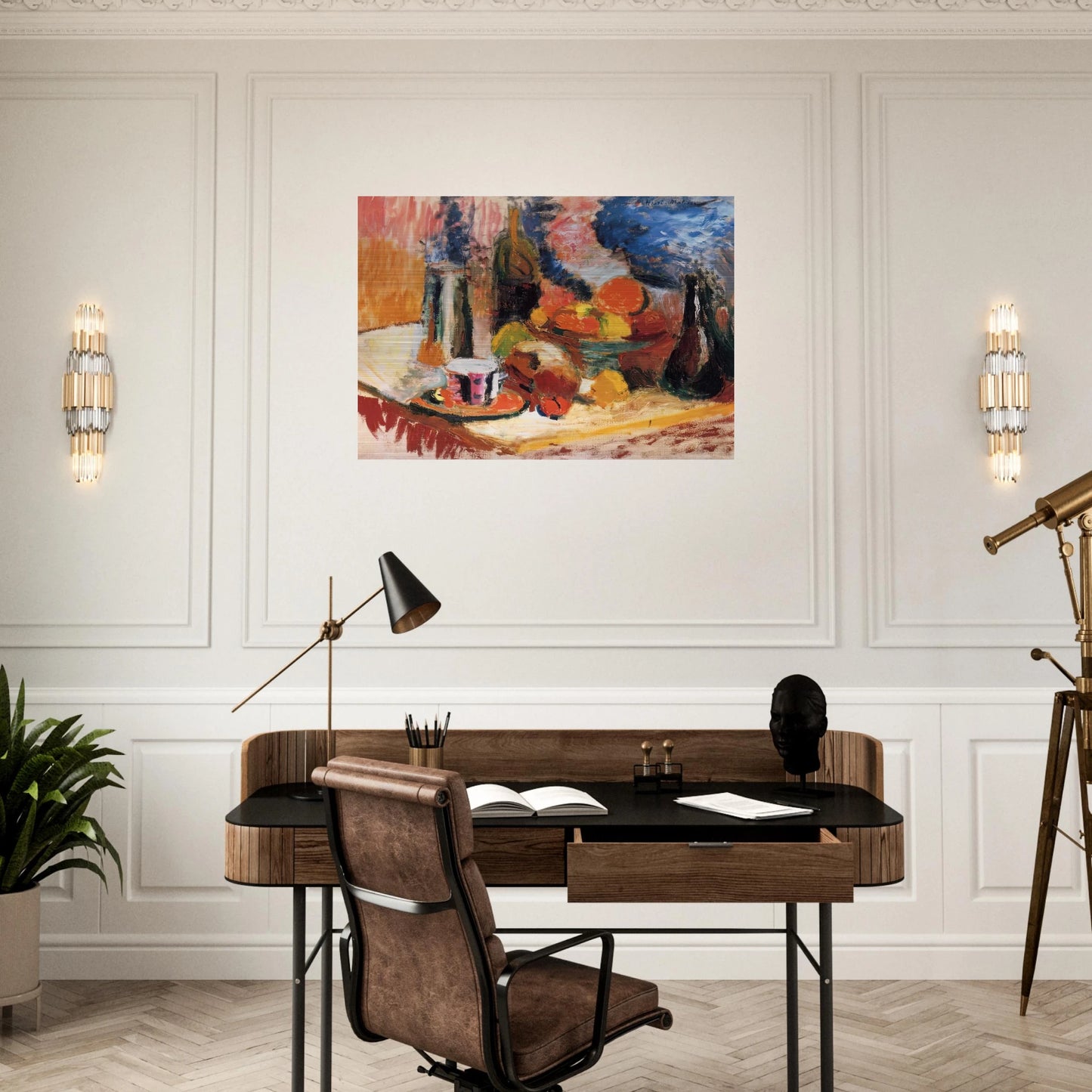 STILL LIFE WITH FRUIT 1896 - Henri Matisse Brushed Aluminum Print - 70x100 cm / 28x40 inches | Henri Matisse Aluminum Print | Henri Matisse Prints