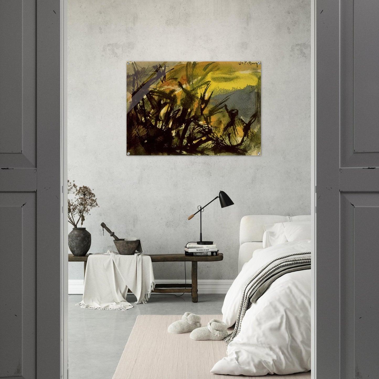 Conversation - Jean-Paul Riopelle Acrylic Print - 70x100 cm / 28x40″ inches
