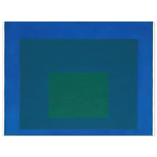 Josef Albers - STUDY FOR HOMAGE TO THE SQUARE BEAMING 1963  75x100 cm / 30x40inches Fine Art Poster