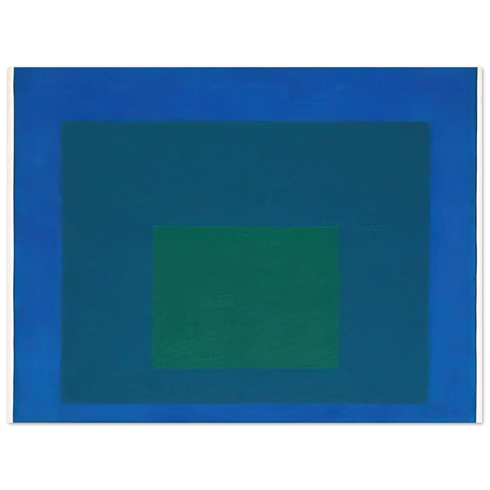 Josef Albers - STUDY FOR HOMAGE TO THE SQUARE BEAMING 1963  75x100 cm / 30x40inches Fine Art Poster