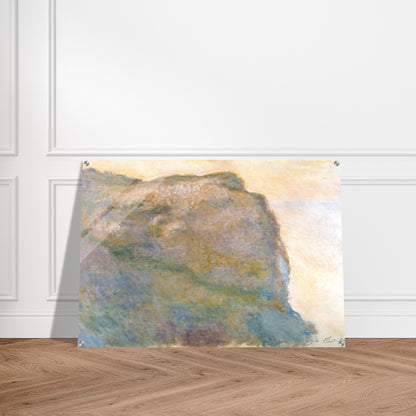 Cliff at Petit Ailly - claude monet Acrylic Print - 70x100 cm / 28x40″ inches | claude monet Wall Art | claude monet Prints