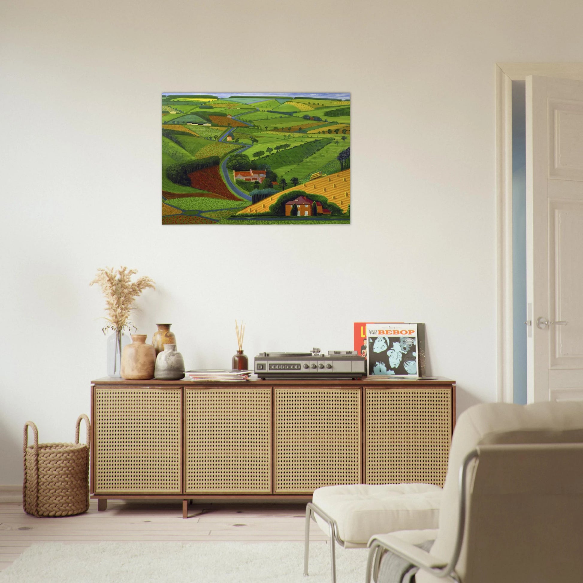 David Hockney - David Hockney Brushed Aluminum Print - 70x100 cm / 28x40 inches | David Hockney Aluminum Print | David Hockney Prints