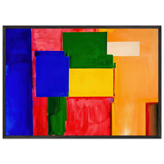 To Miz - Pax Vobiscum - Hans Hofmann 70x100 cm / 28x40 inches Framed Art Print – Black Wooden Frame