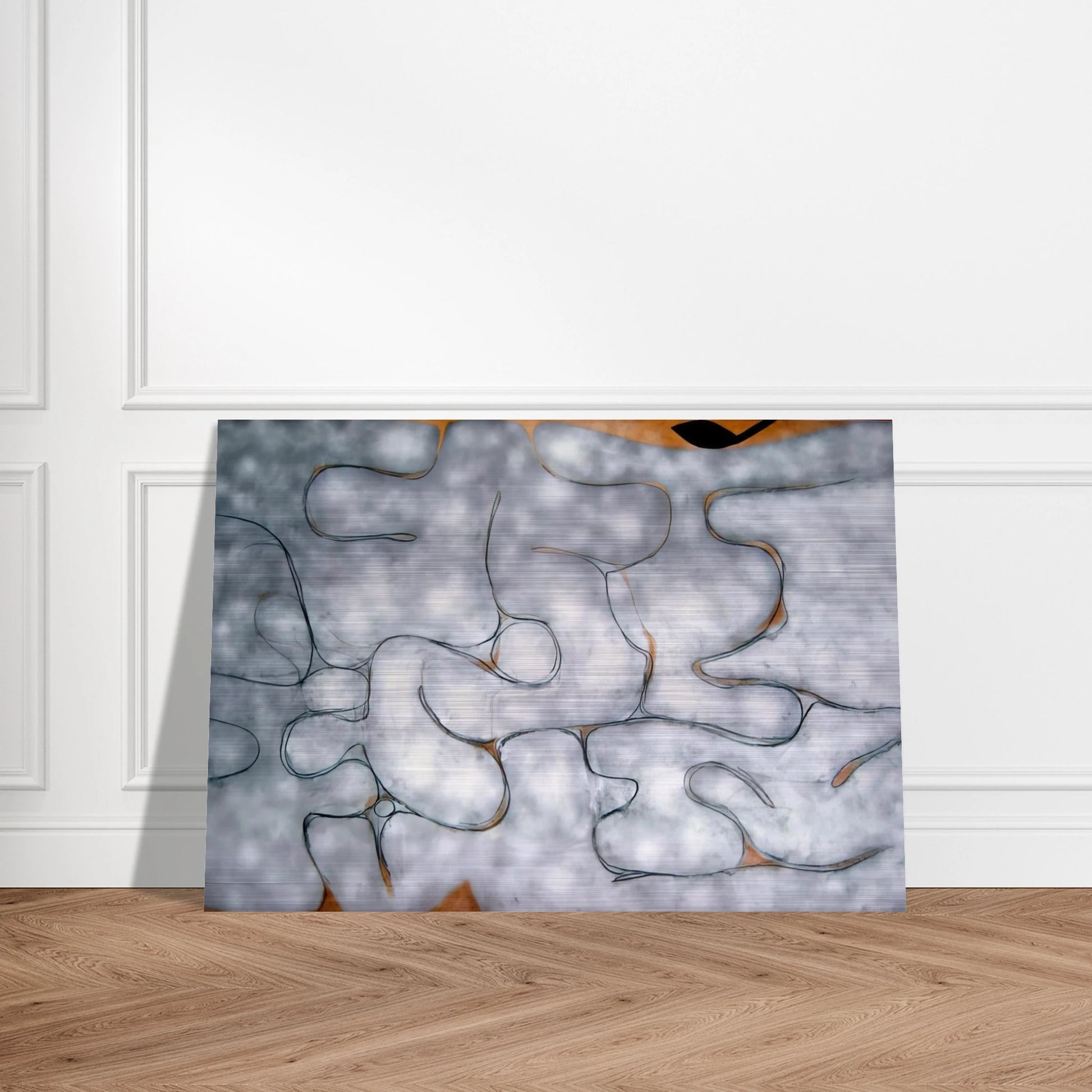 GREY SYMPHONY 1975 - Victor Pasmore Brushed Aluminum Print - 70x100 cm / 28x40 inches | Victor Pasmore Aluminum Print | Victor Pasmore Prints