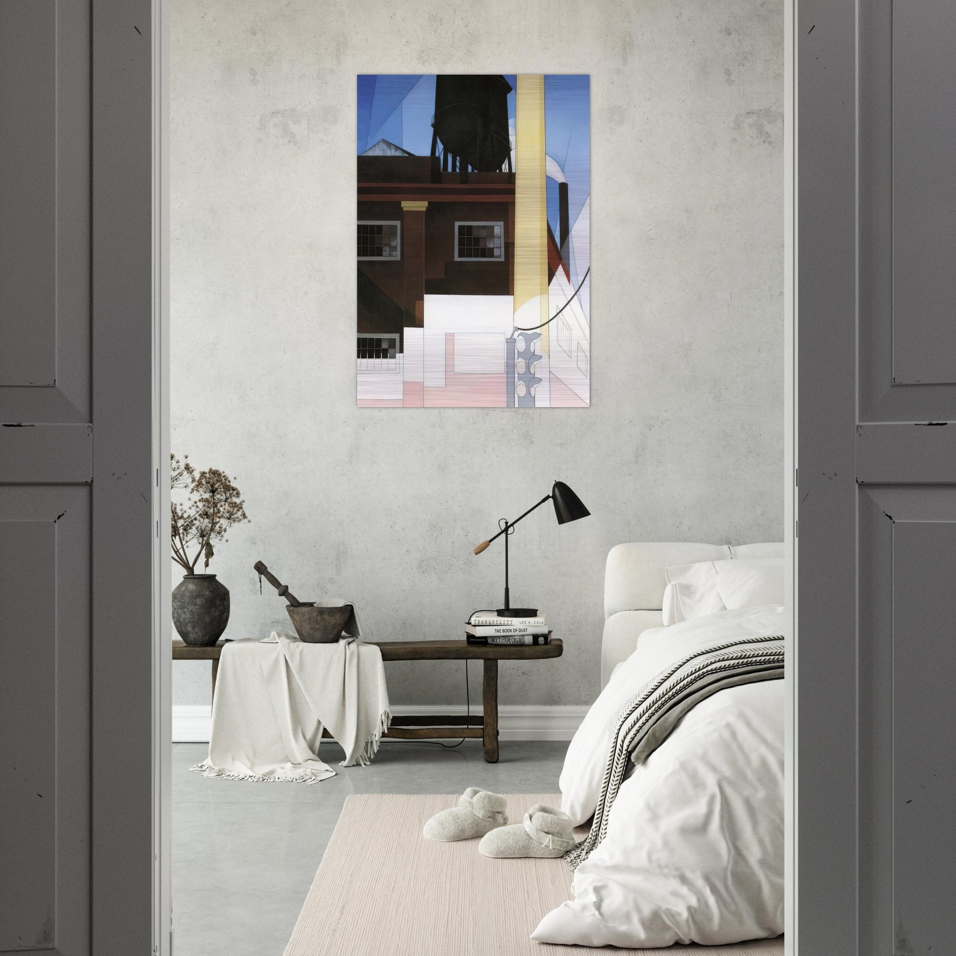 And the Home of the Brave - 1931 - Charles Demuth Brushed Aluminum Print - 70x100 cm / 28x40 inches | Charles Demuth Aluminum Print | Charles Demuth Prints