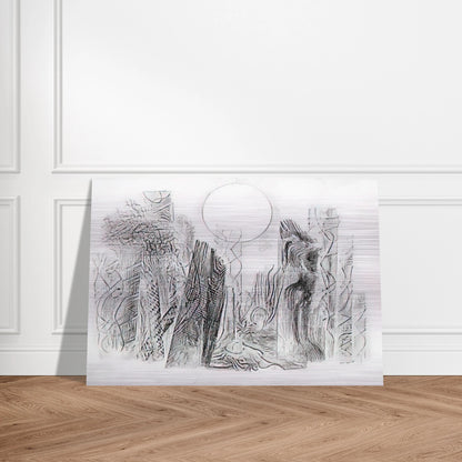 Petrified Forest - Max Ernst Brushed Aluminum Print - 70x100 cm / 28x40 inches | Max Ernst Aluminum Print | Max Ernst Prints