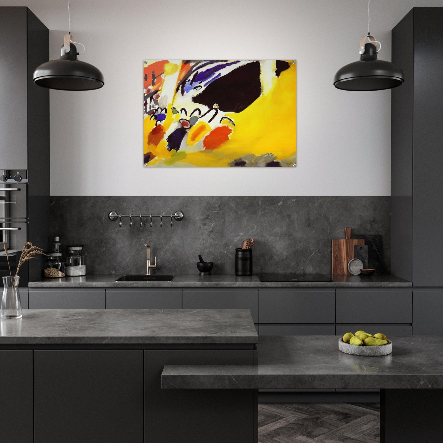 IMPRESSION III CONCERT 1911 - Wassily Kandinsky Acrylic Print - 70x100 cm / 28x40″ inches | Wassily Kandinsky Wall Art | Wassily Kandinsky Prints