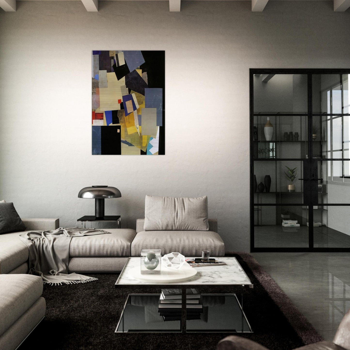 ELIKAN 1925 - Kurt Schwitters Brushed Aluminum Print - 70x100 cm / 28x40 inches | Kurt Schwitters Aluminum Print | Kurt Schwitters Prints