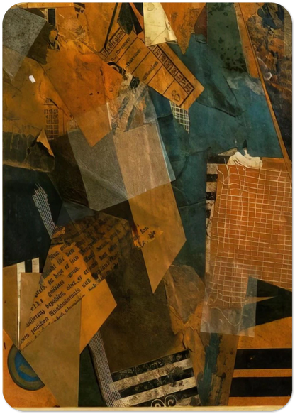 FORMS IN SPACE 1920 By Kurt Schwitters Pack of 10 Post Cards | Kurt Schwitters Post Cards | A6 (10.5 x 14.8 cm) - 4.1 x 5.8 inches