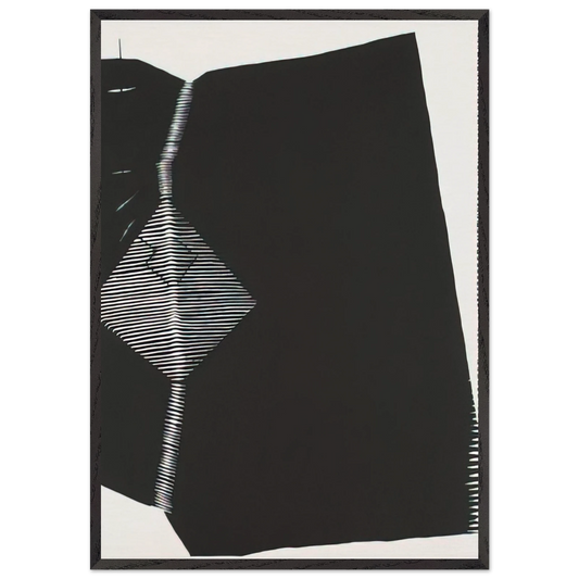 Untitled - 1966 N3 - Gego 70x100 cm / 28x40 inches Framed Art Print – Black Wooden Frame