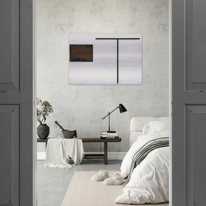 untitled T-formiges Objekt mit Gouache - 1972 - Blinky Palermo Brushed Aluminum Print - 70x100 cm / 28x40 inches | Blinky Palermo Aluminum Print | Blinky Palermo Prints