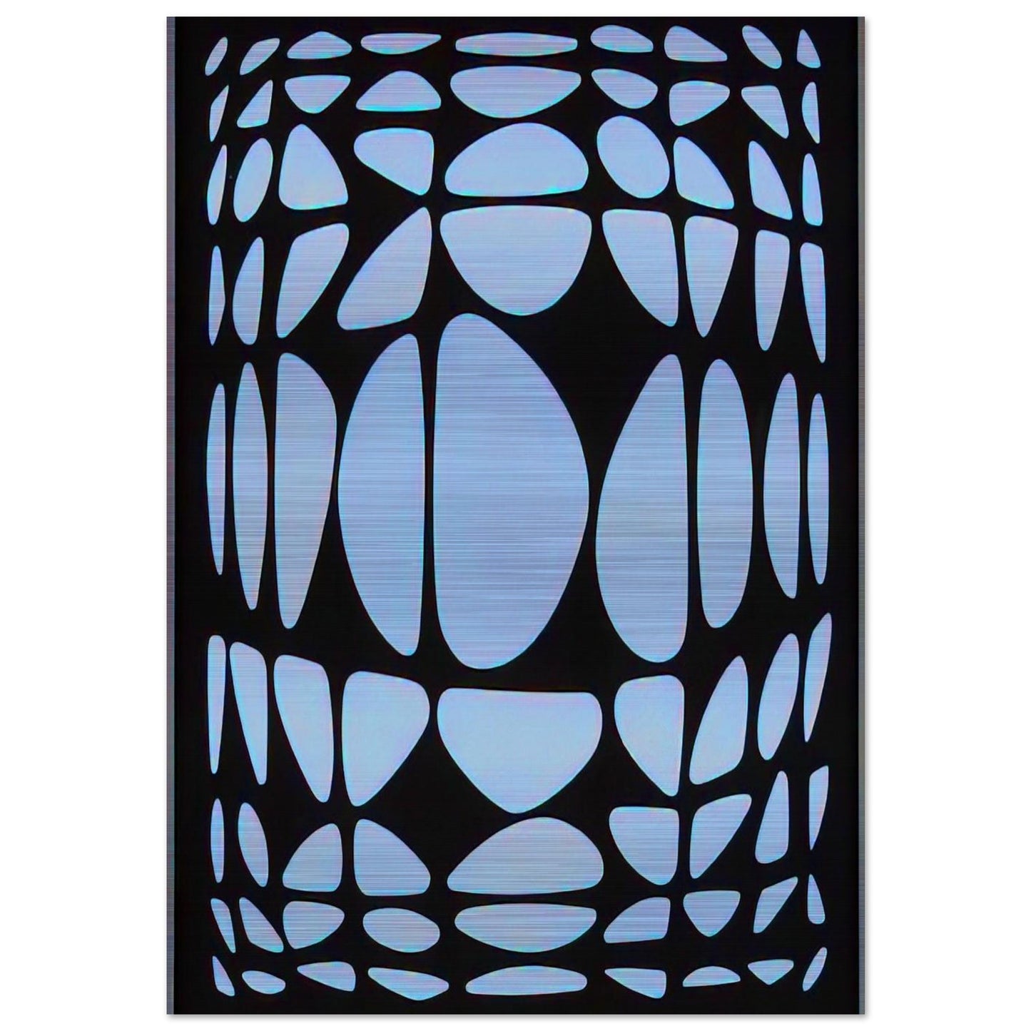 Yapoura - 1954 - Victor Vasarely Brushed Aluminum Print - 70x100 cm / 28x40 inches | Victor Vasarely Aluminum Print | Victor Vasarely Prints
