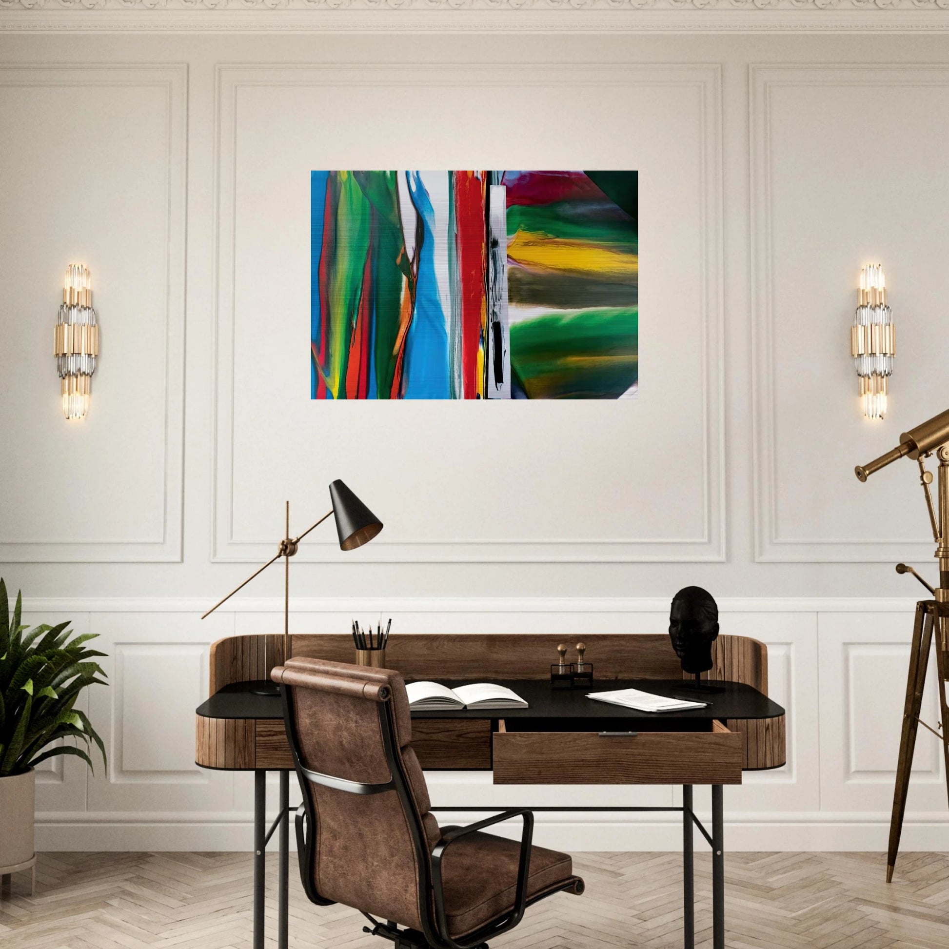 Phenomena Astral Tundra - Paul Jenkins Brushed Aluminum Print - 70x100 cm / 28x40 inches | Paul Jenkins Aluminum Print | Paul Jenkins Prints