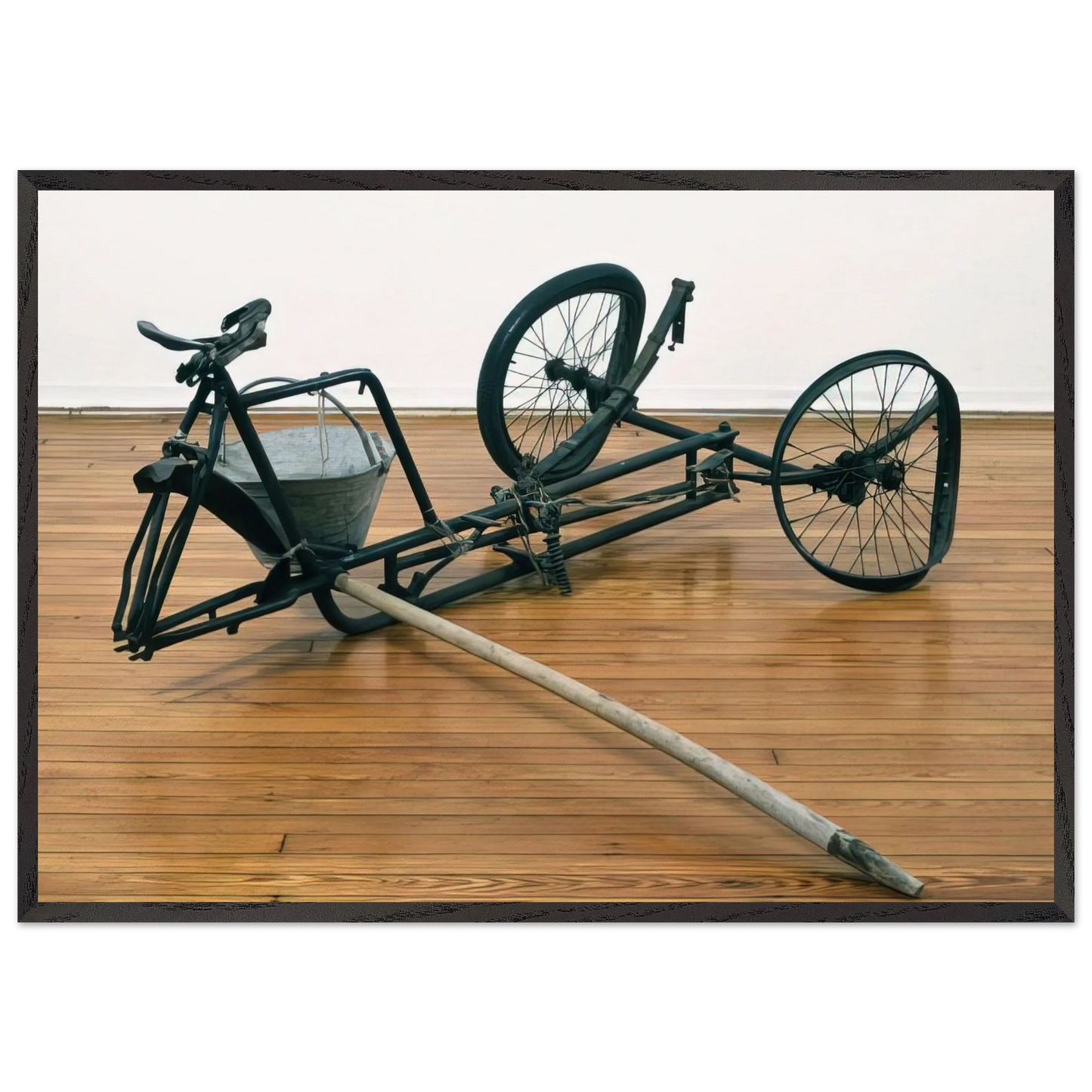 UNTITLED EARLY EGYPTIAN 1973 1 - Robert Rauschenberg 70x100 cm / 28x40 inches Framed Art Print – Black Wooden Frame