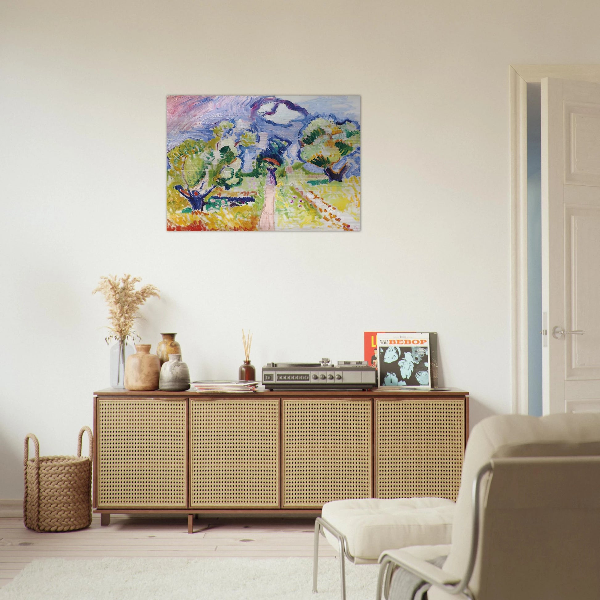 PROMENADE DES OLIVIERS 1905 - Henri Matisse Brushed Aluminum Print - 70x100 cm / 28x40 inches | Henri Matisse Aluminum Print | Henri Matisse Prints