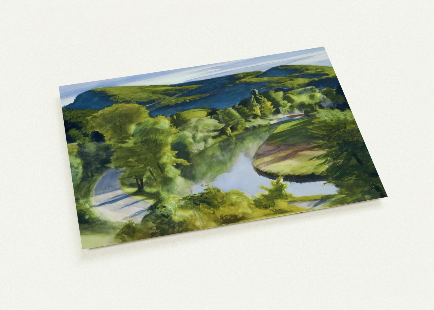 First Branch of the White River, Vermont By Edward Hopper Pack of 10 Post Cards | Edward Hopper Post Cards | A6 (10.5 x 14.8 cm) - 4.1 x 5.8 inches