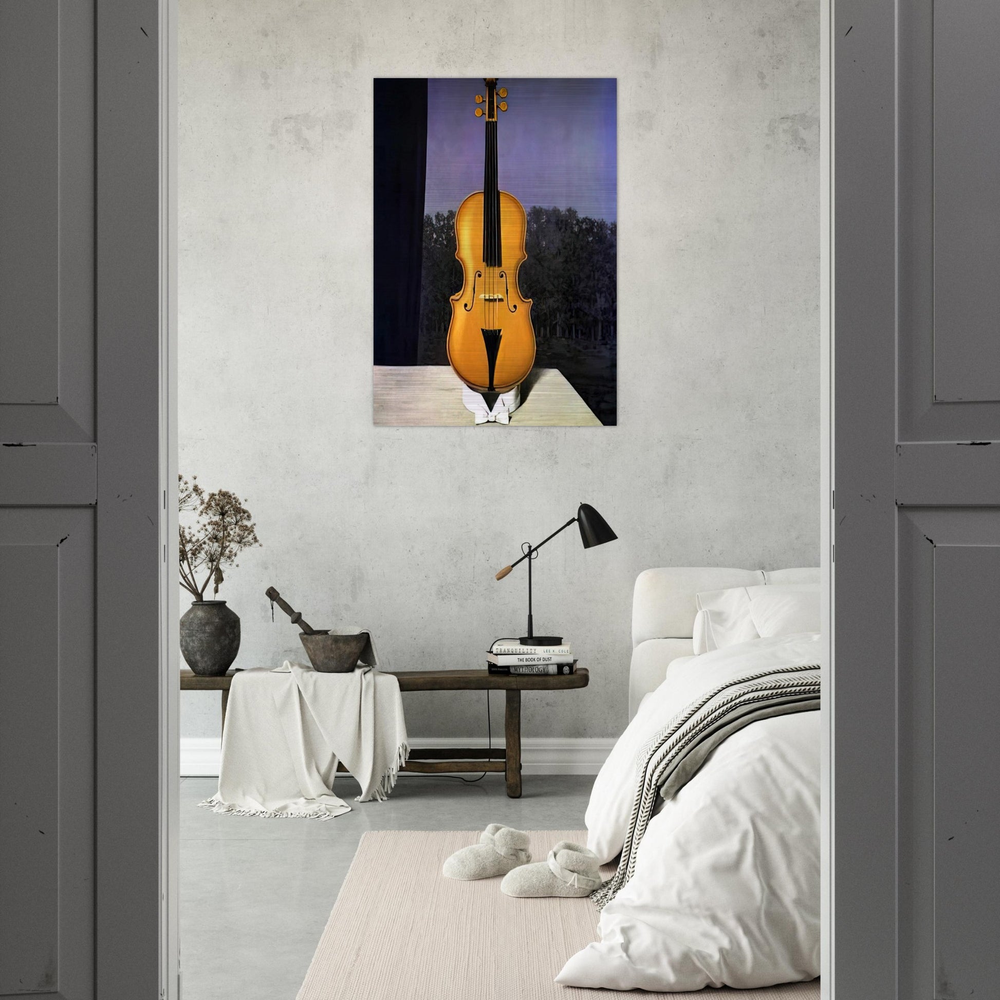 A LITTLE OF THE BANDIT S SOUL - Rene Magritte Brushed Aluminum Print - 70x100 cm / 28x40 inches | Rene Magritte Aluminum Print | Rene Magritte Prints