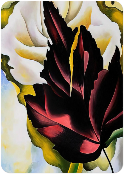 Pattern Leaves By Georgia O'Keeffe Pack of 10 Post Cards | Georgia O'Keeffe Post Cards | A6 (10.5 x 14.8 cm) - 4.1 x 5.8 inches
