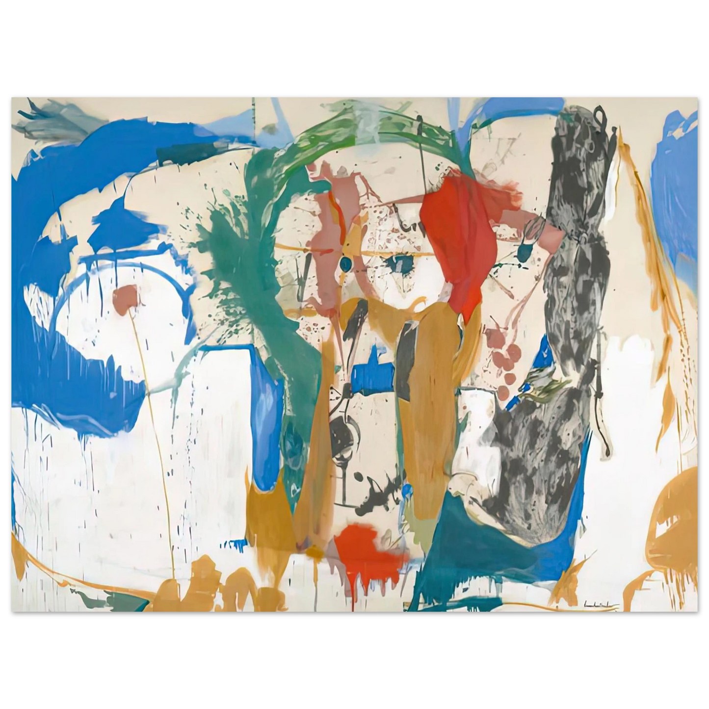 Helen Frankenthaler - Madridscape, 1959- Wall Art - 28x40 inches / 70x70 cm - Canvas (Imperial)-canvas - -