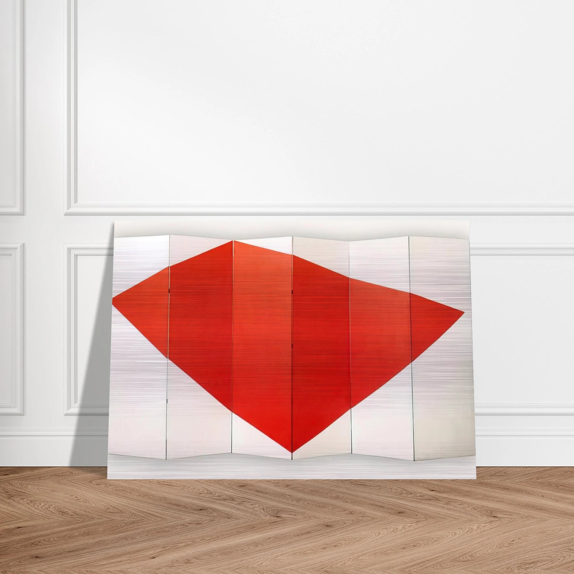 Correspondence Red-White, side B - 1966 - Leon Polk Smith Brushed Aluminum Print - 70x100 cm / 28x40 inches | Leon Polk Smith Aluminum Print | Leon Polk Smith Prints