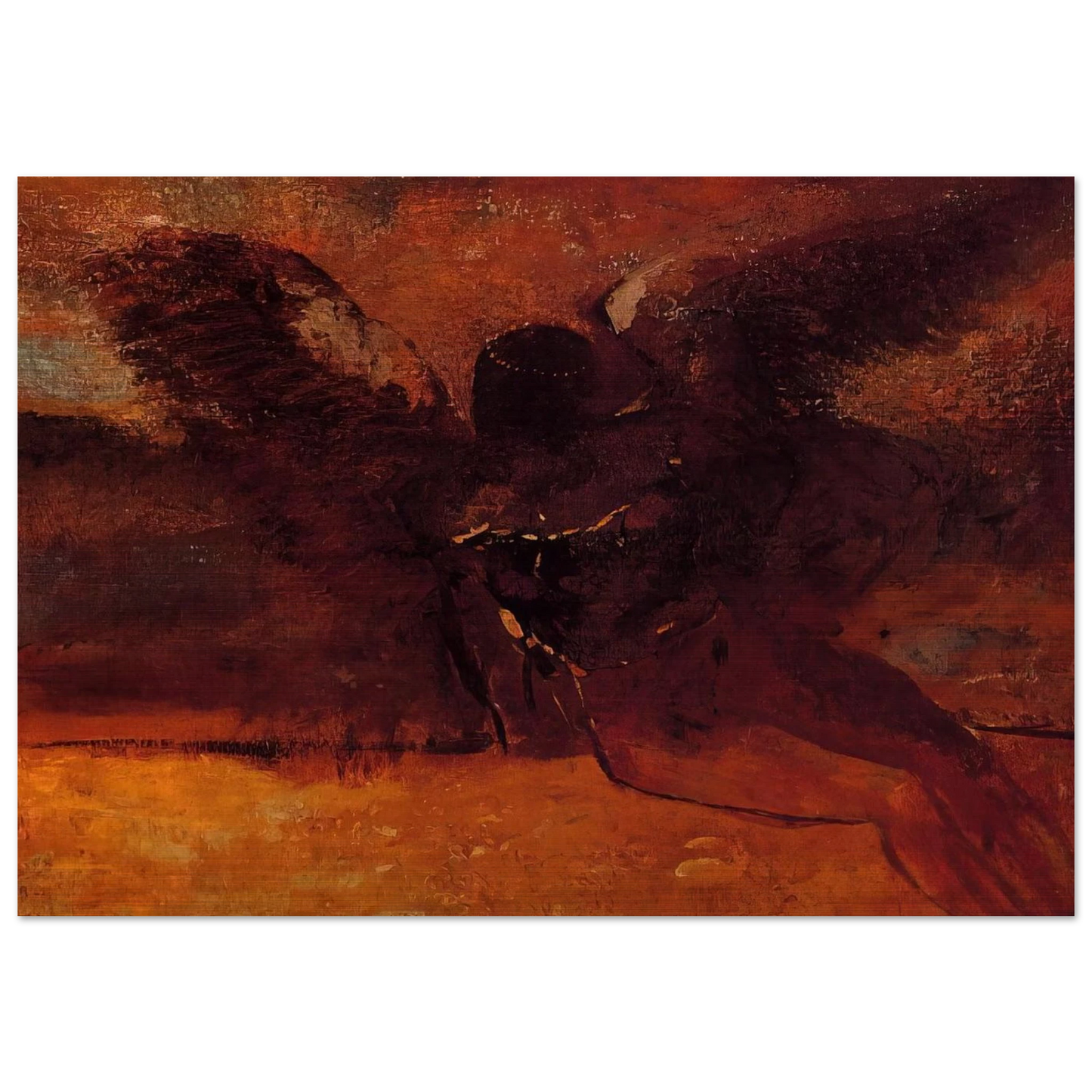 The Fall of Icarus - 1958 - Pablo Picasso Brushed Aluminum Print - 70x100 cm / 28x40 inches | Pablo Picasso Aluminum Print | Pablo Picasso Prints